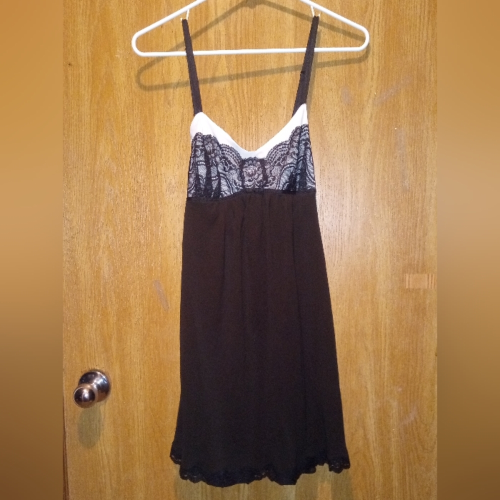 Oscar De La Renta Pink Label XS Nightie Lace Sheer On Sheer